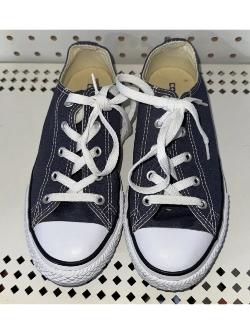 Converse Chuck Taylor All Star Ox Boys Youth Athletic Shoes Size 2.5 Blue